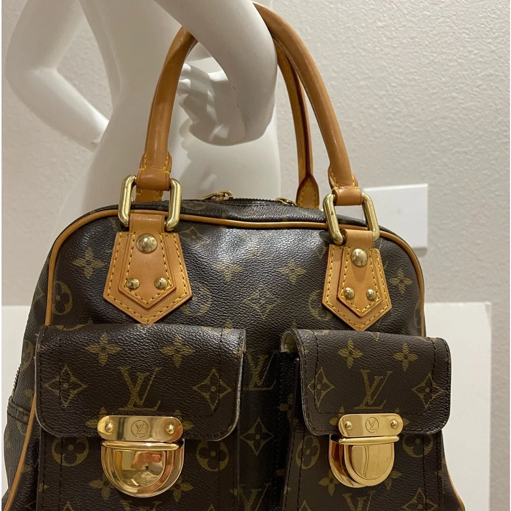 Louis Vuitton Canvas Manhattan PM Satchel Handbag - Picture 1 of 16